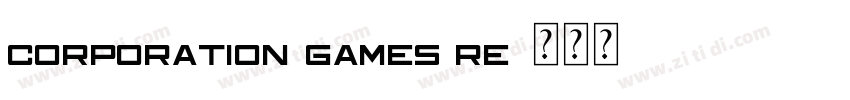 Corporation Games Re字体转换